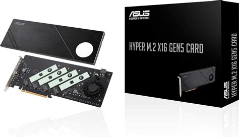 Hyper M.2 x16 Gen5 Card (PCIe 5.0/4.0) supports up to four NVMe M.2 (2242/2260/2280/22110) devices at up to 512 Gbps for RAID